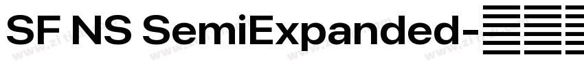 SF NS SemiExpanded字体转换